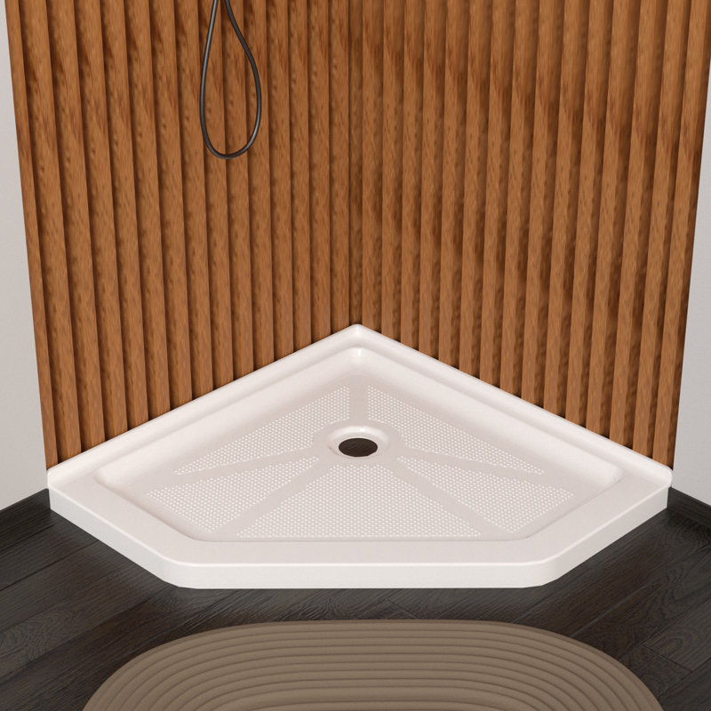 CKB 38" W x 38" D NeoAngle Double Shower Base Wayfair